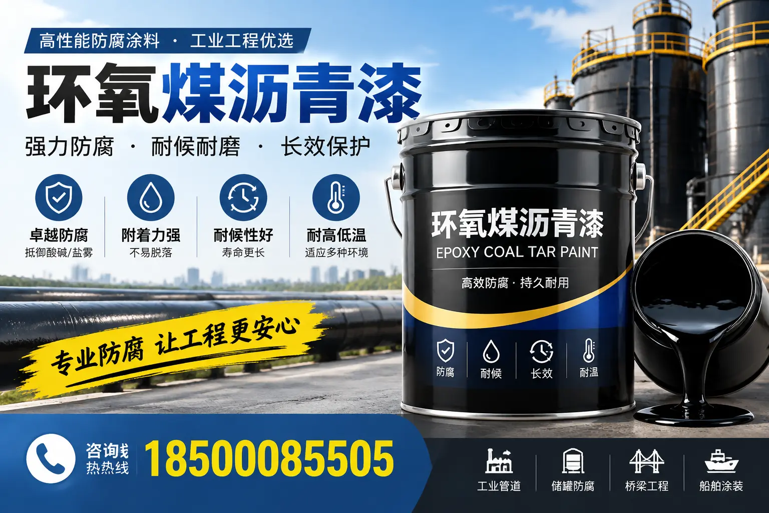 环氧煤沥青漆的施工方法与注意事项，确保在聊城顺利完成